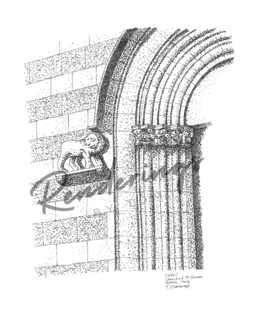 Church Of St. Chiara Assisi Italy Art Prints