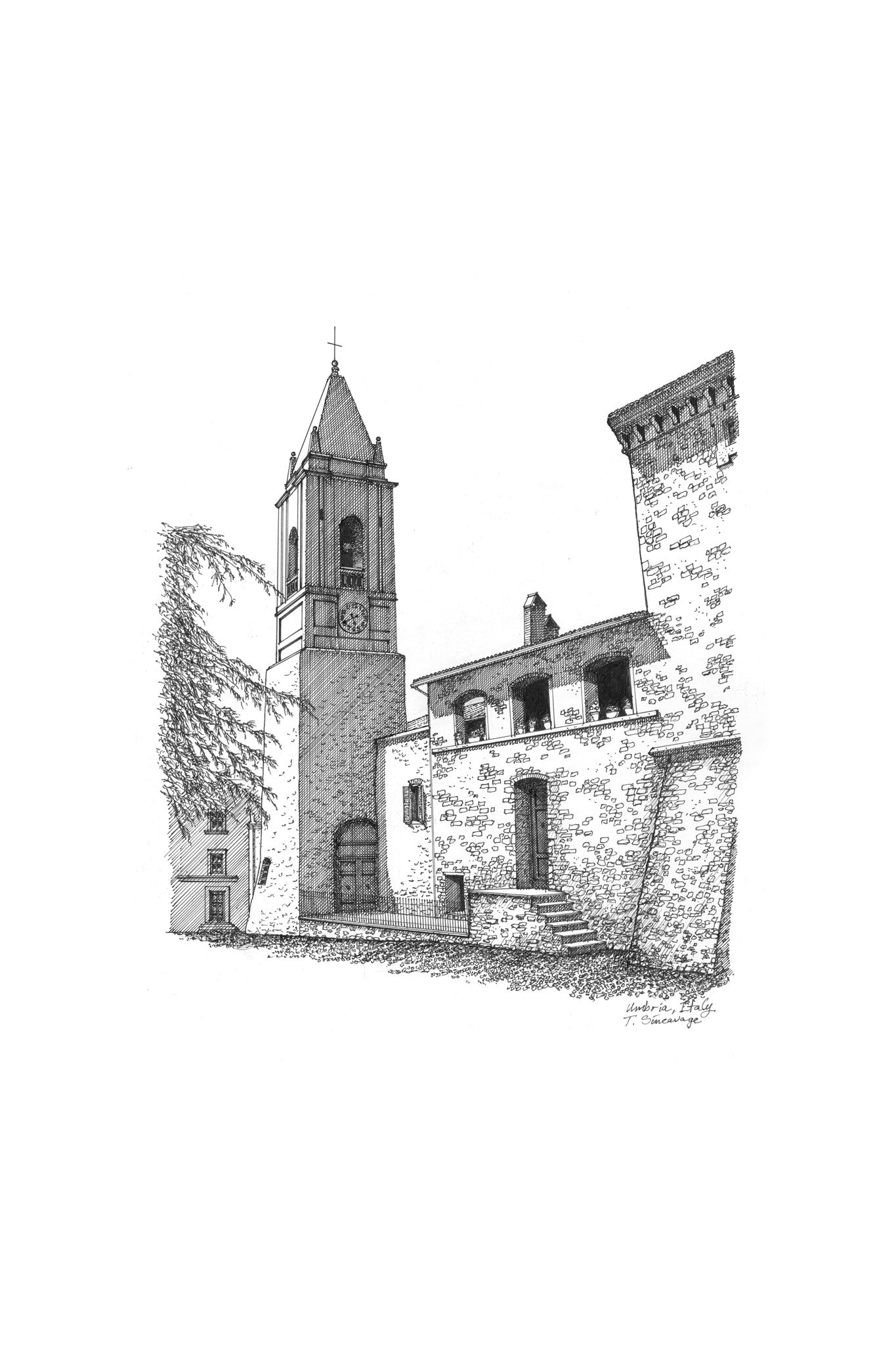 Church in Umbria, Italy