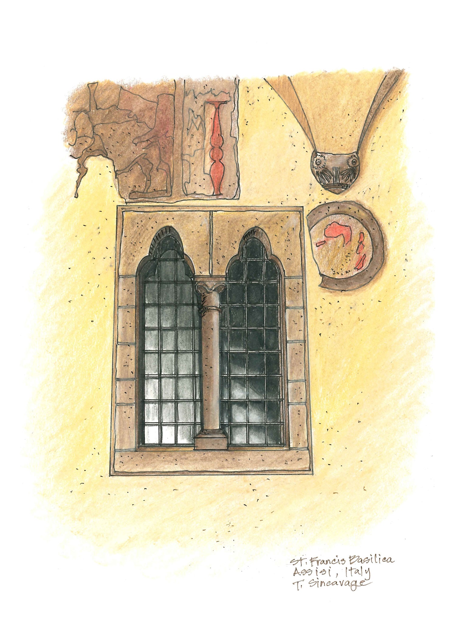 St. Francis Basilica Window, Assisi, Italy