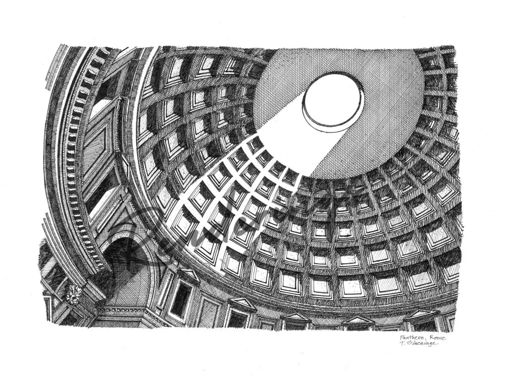 Pantheon Rome Italy Art Prints